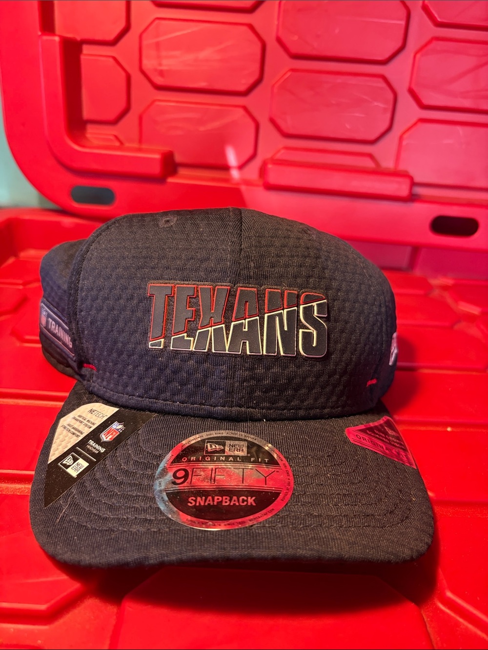 Mens New Era Texans Original Fit SnapBack Blue